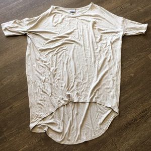 LulaRoe Large Oatmeal Irma GUC